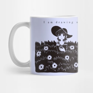 I am drawing you. Flower Field Mug